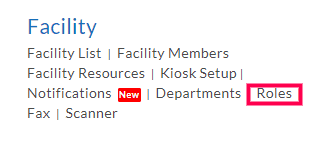 Setting Facility Roles