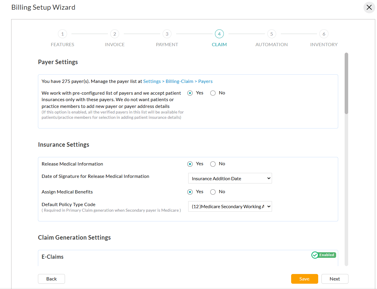 Setup Wizard Payment Gateway Settings