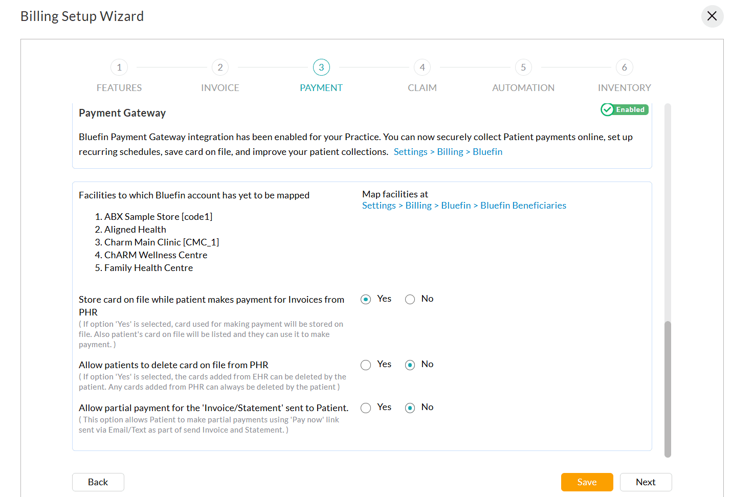 Setup Wizard Payment Gateway