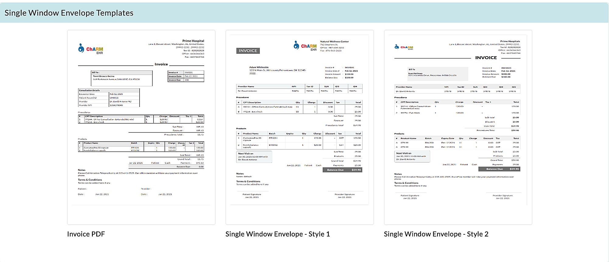 Single Window Envelope Templates Single Window Envelope Templates