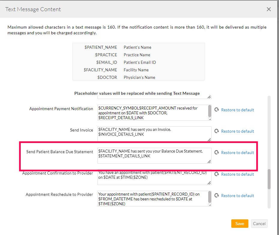Text Message Content Text Message Content