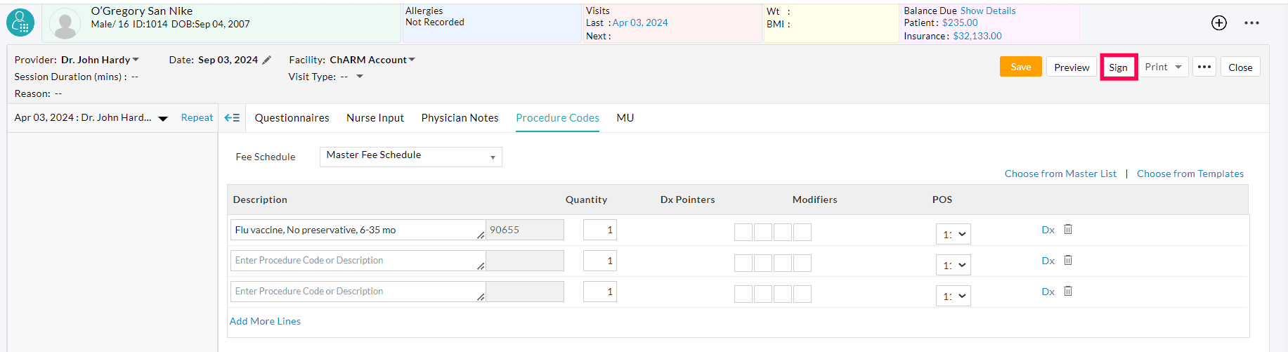 When an Encounter is Signed