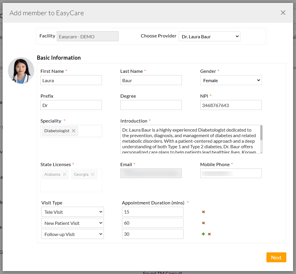 Add Member Window Add Member Window