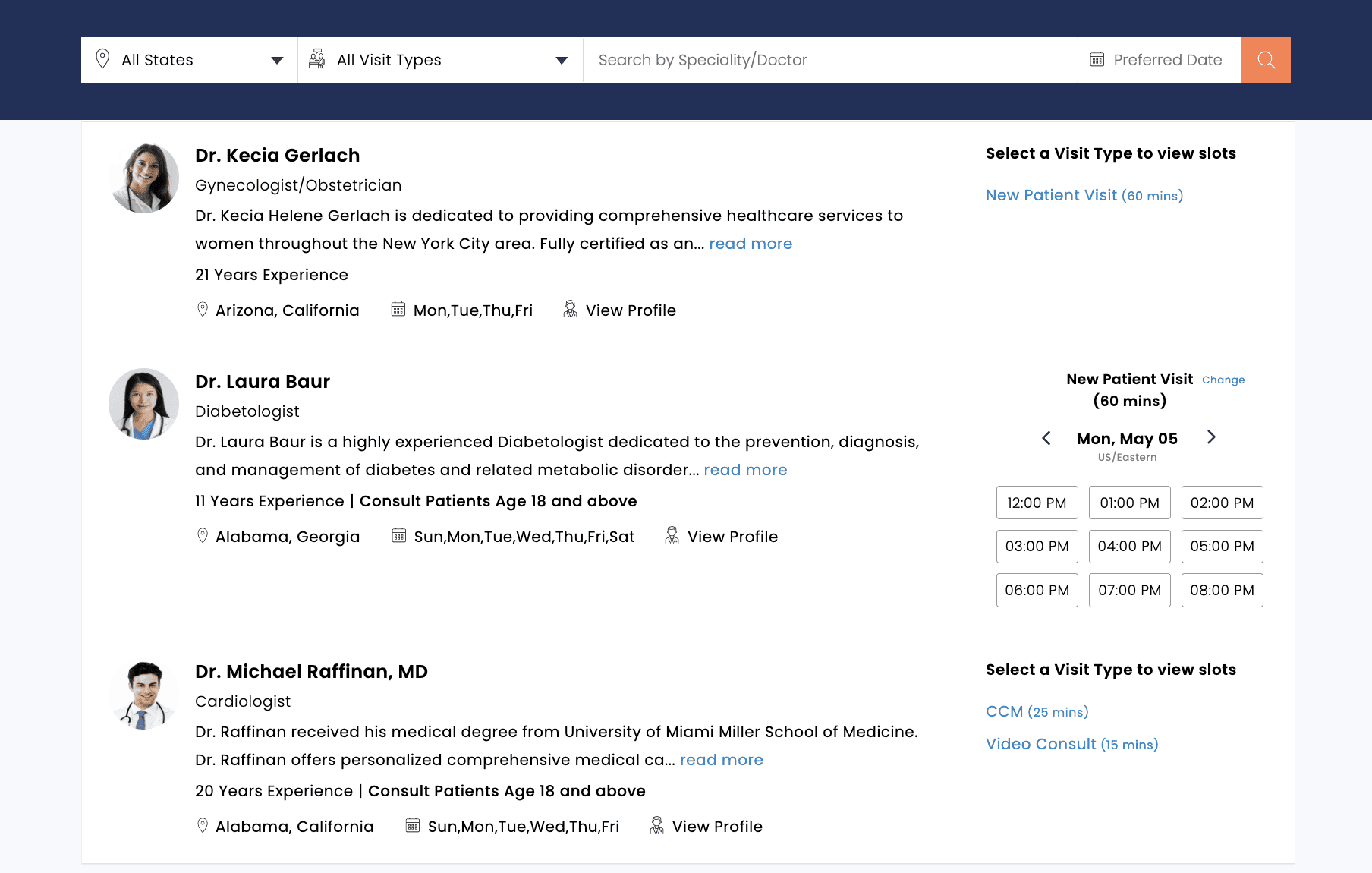 EasyCare Page View for Patients EasyCare Page View for Patients