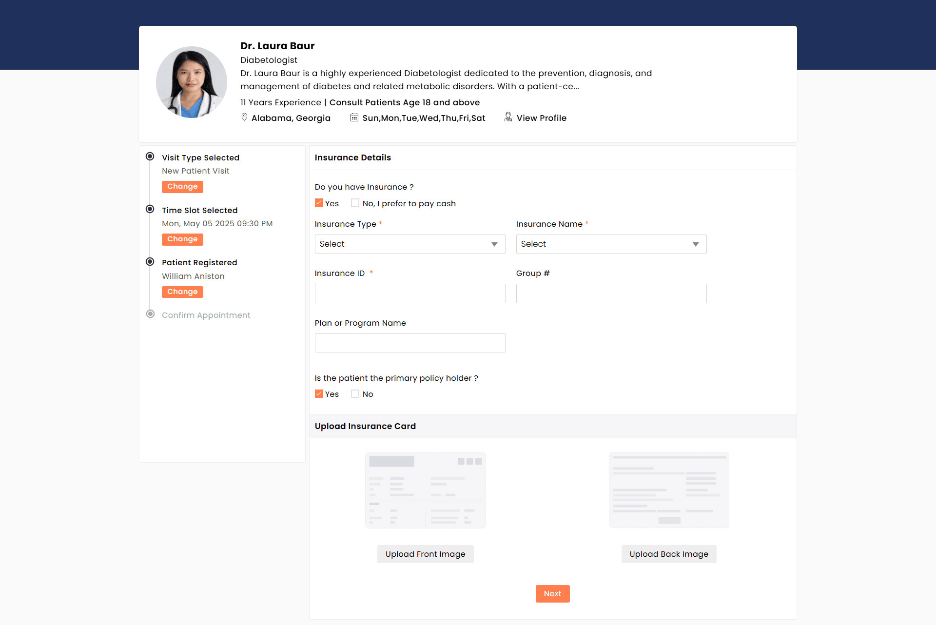 Insurance Details Insurance Details