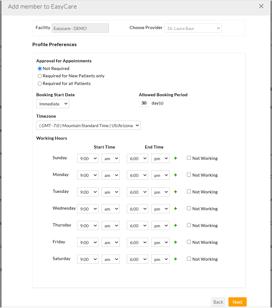 Profile Preferences Profile Preferences