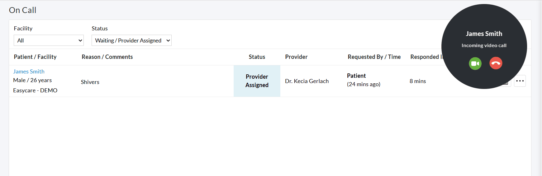 Video Call for Nurse