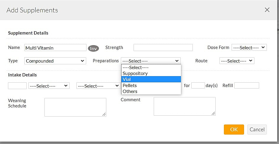 Add Compounded Supplement
