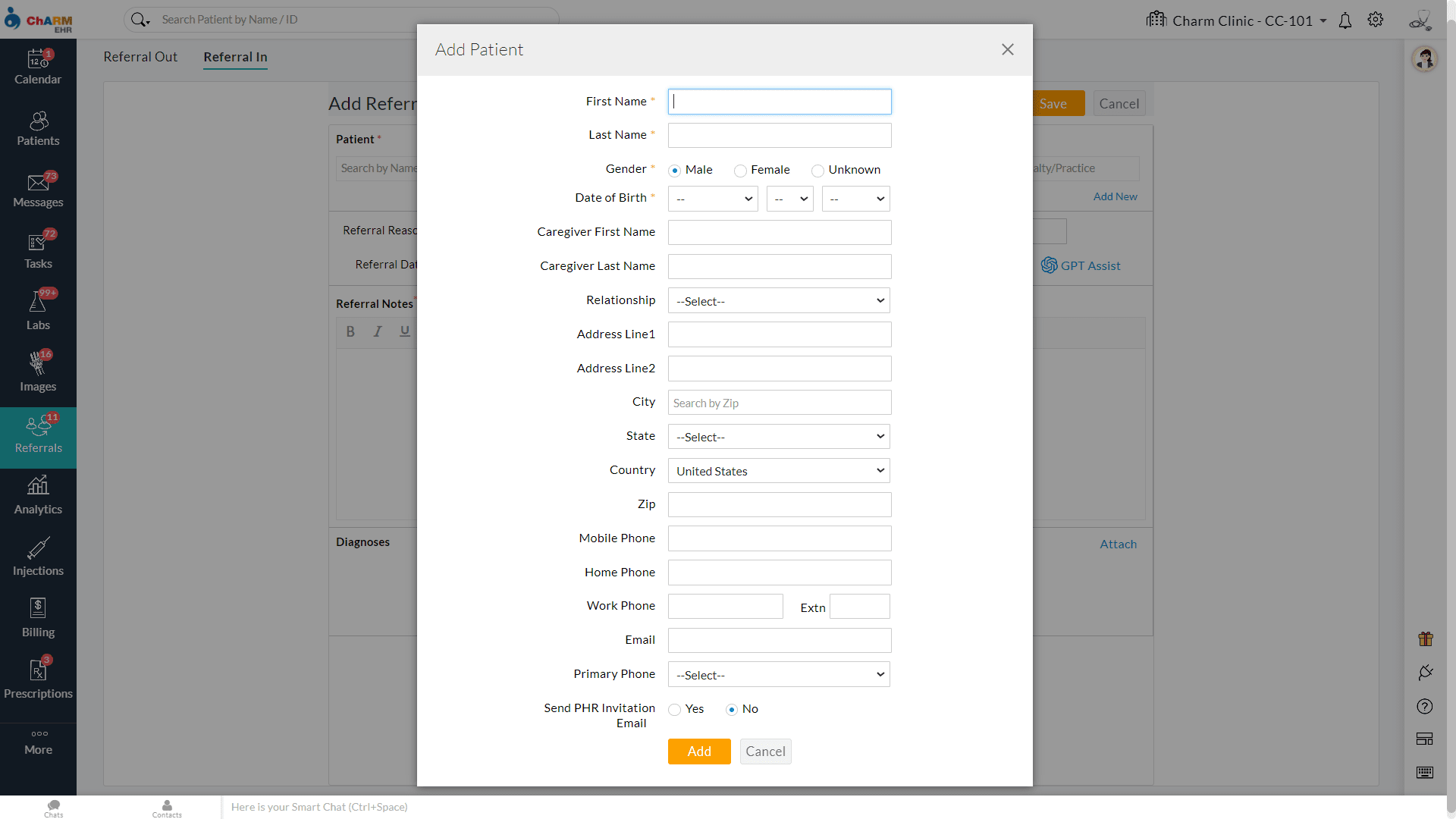 Add Referral In Add Referral In