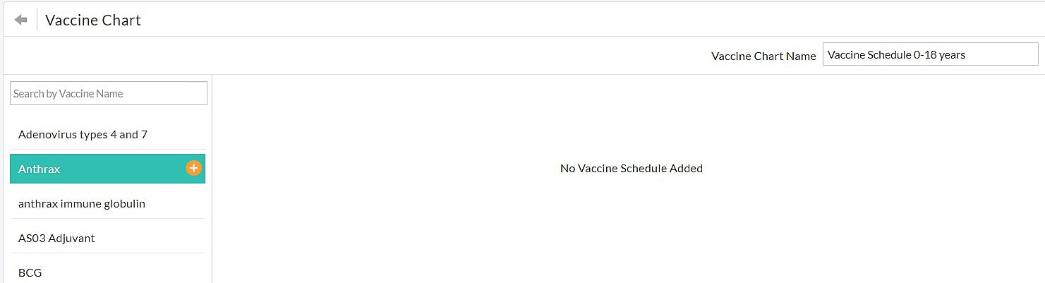 Add Vaccine to Chart