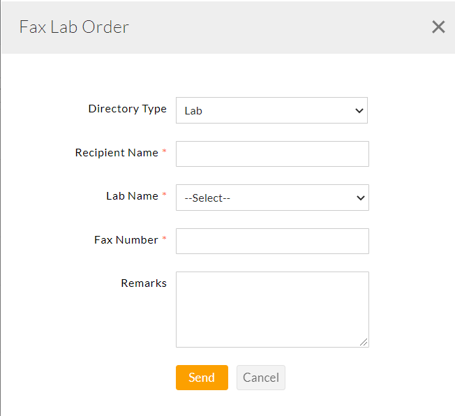 Fax Lab Orders Fax Lab Orders