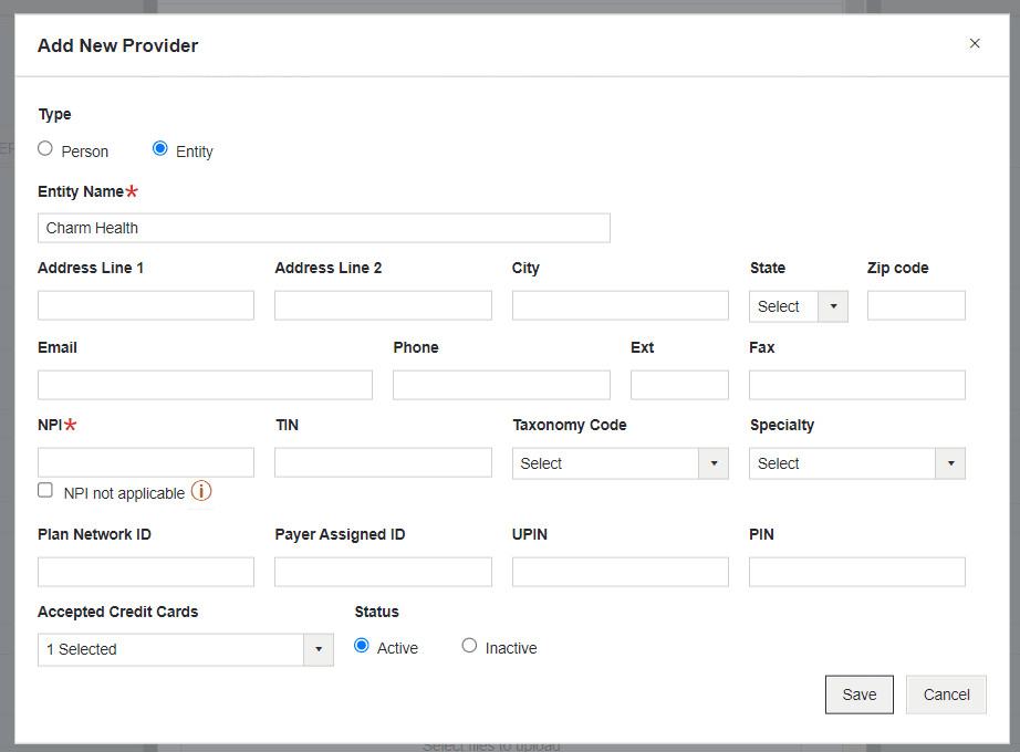 Add New Provider Add New Provider