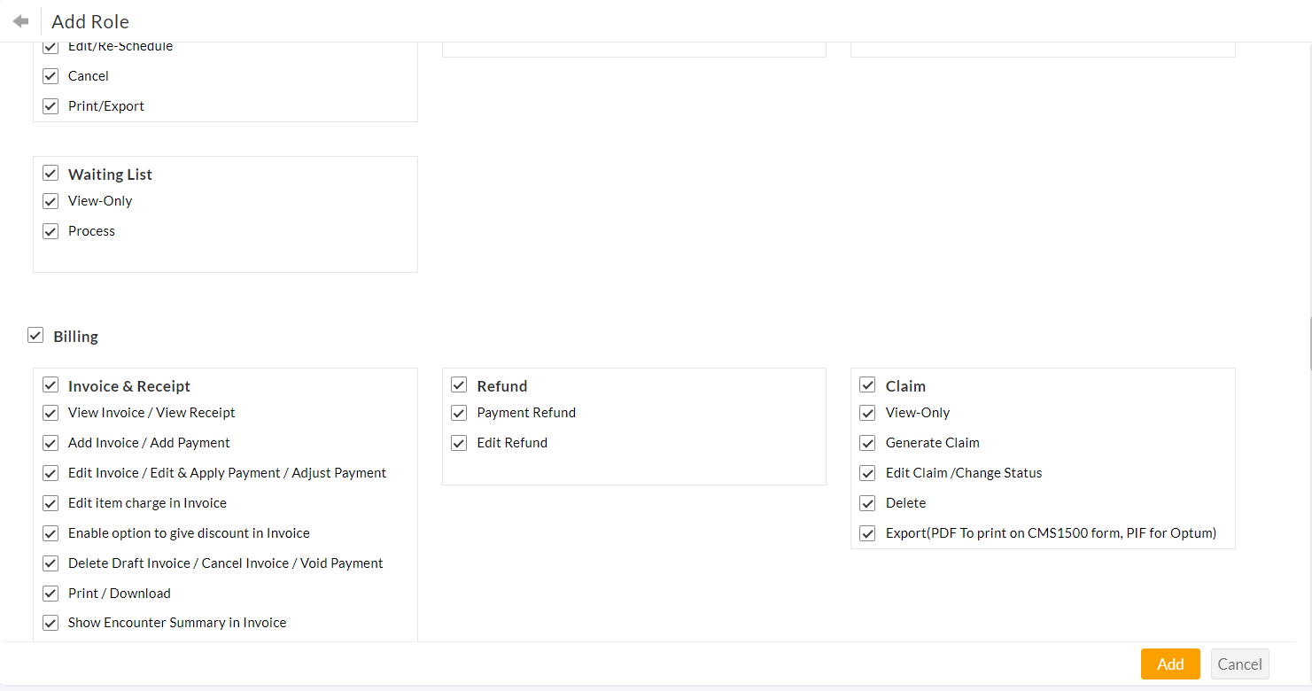 eClaim Permissions eClaim Permissions
