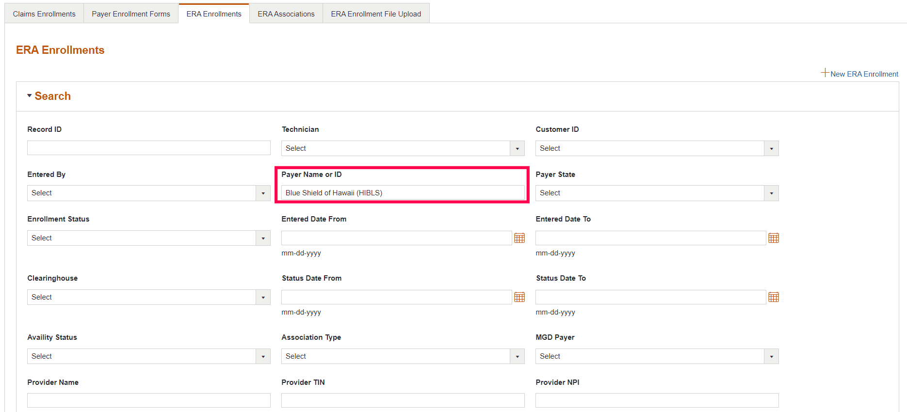 ERA Enrollments ERA Enrollments