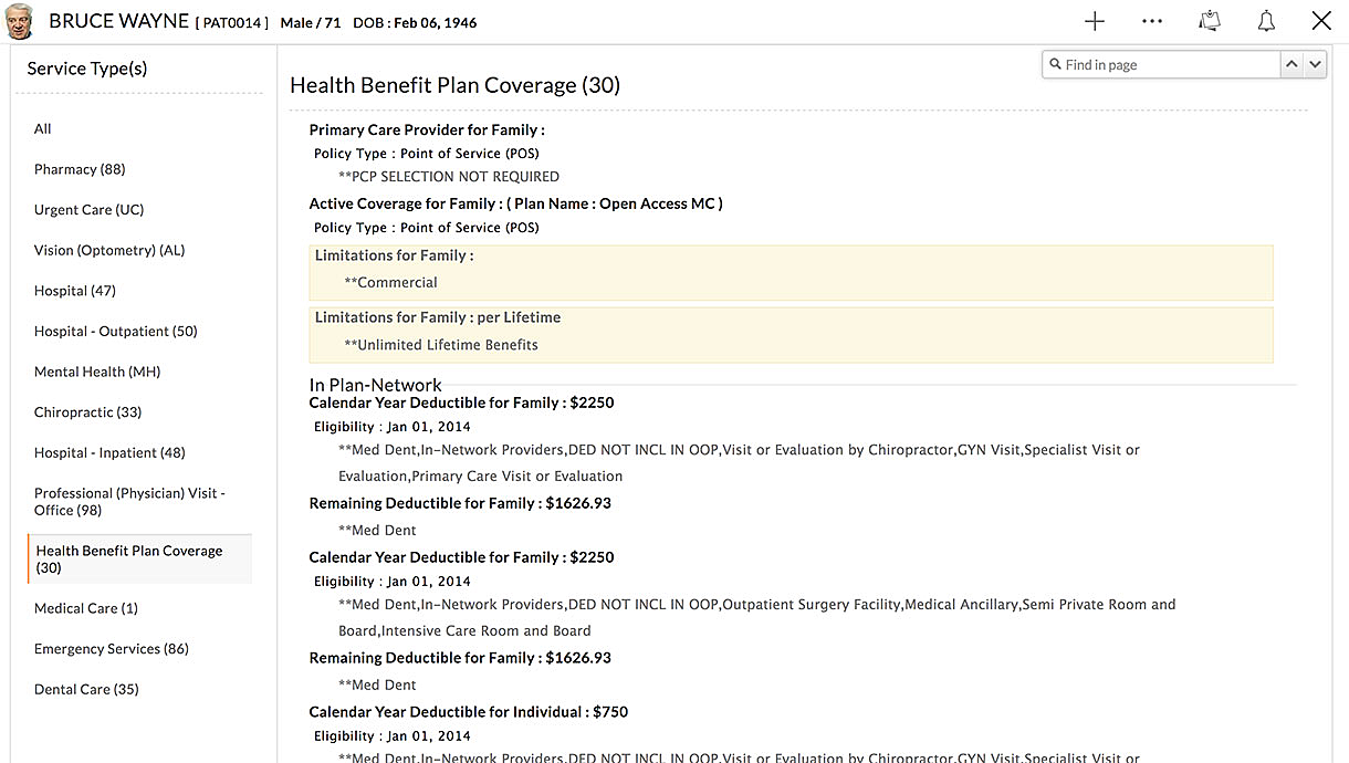 Insurance Eligibility Details Type Insurance Eligibility Details Type