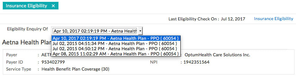 Insurance Eligibility Enquiry Insurance Eligibility Enquiry