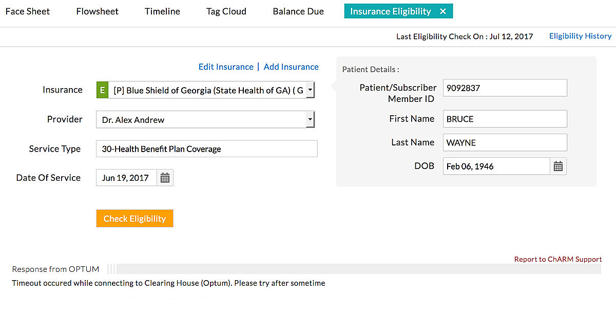 Insurance Eligibility Response Insurance Eligibility Response