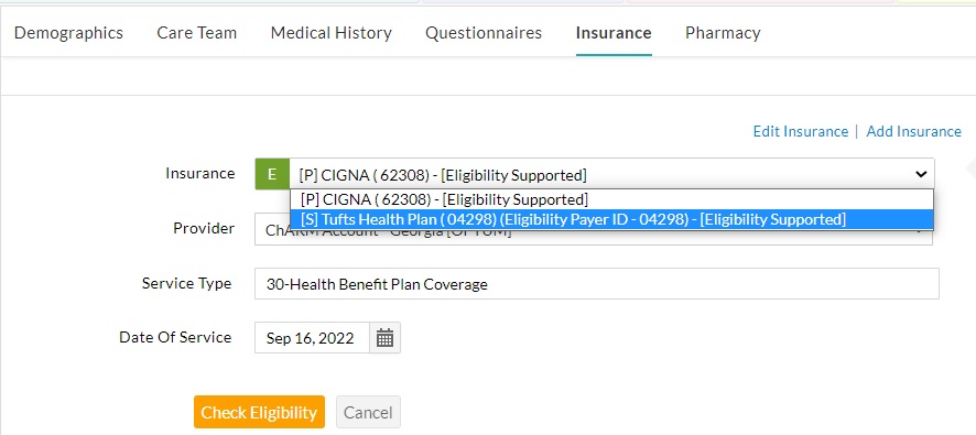 Insurance List Insurance List