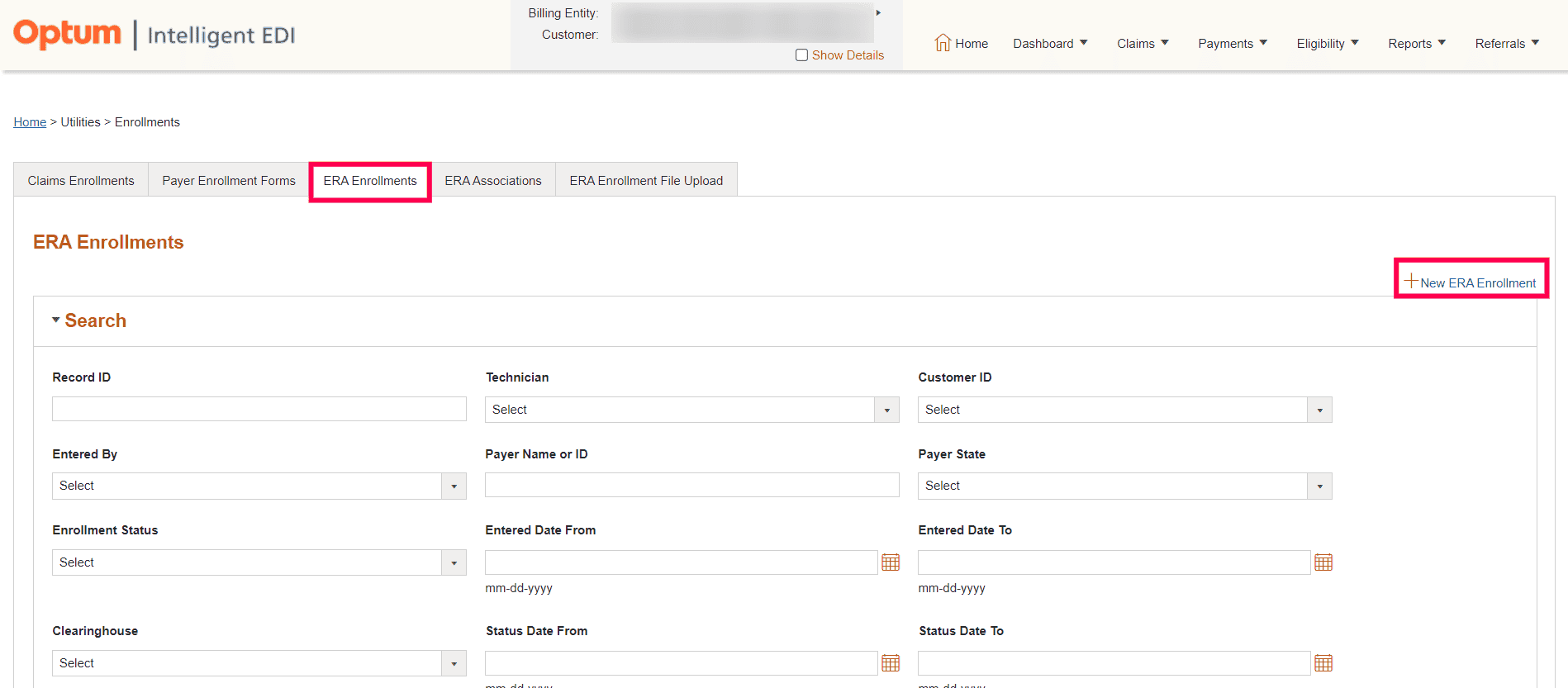 New ERA Enrollment New ERA Enrollment