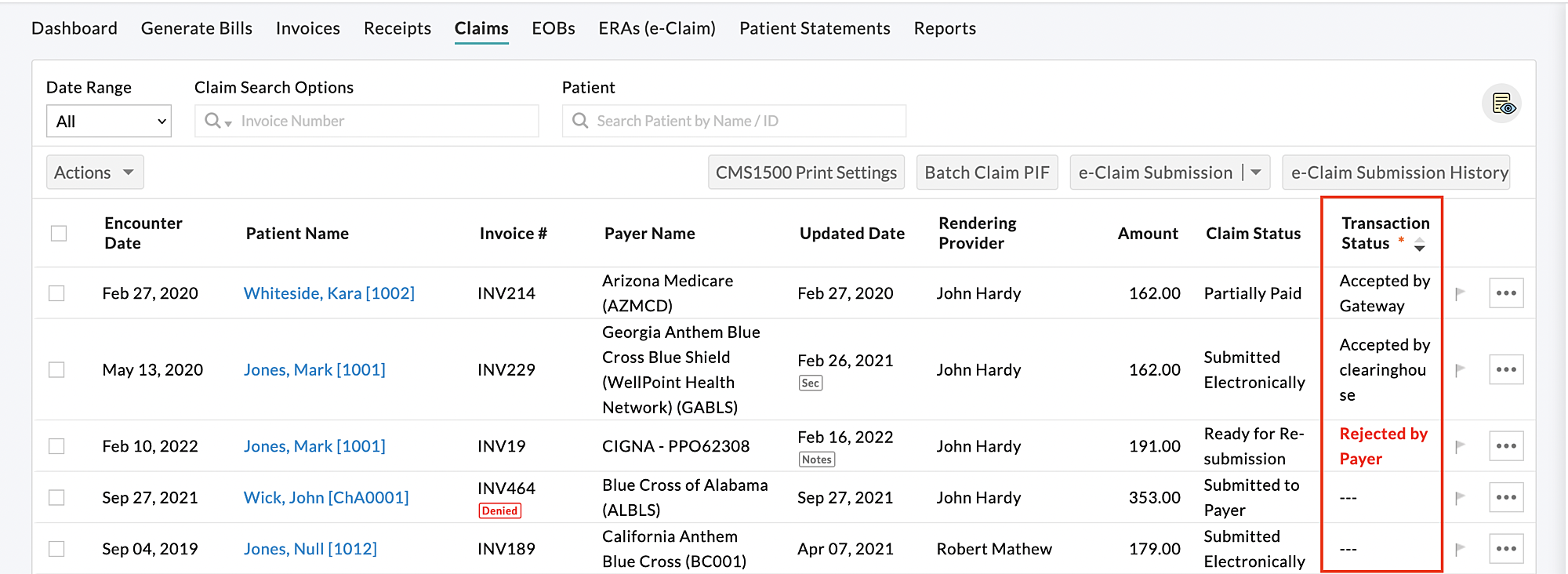 Transaction Status Transaction Status