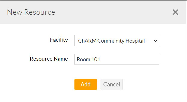 Add Facility Resource