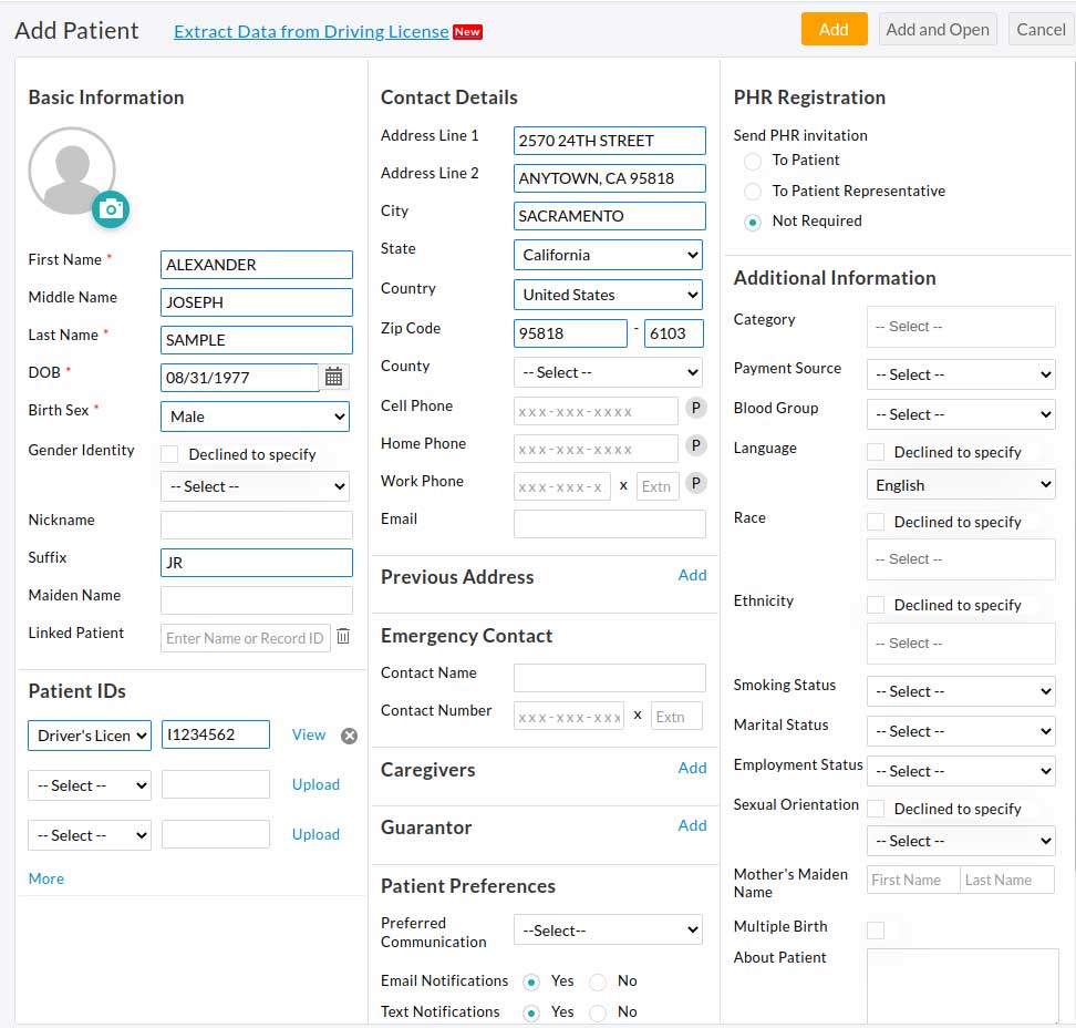 Auto Extracts Patient Data from Driving License