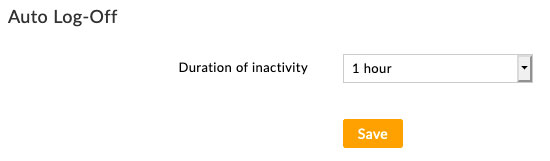 Configure Auto Log-off