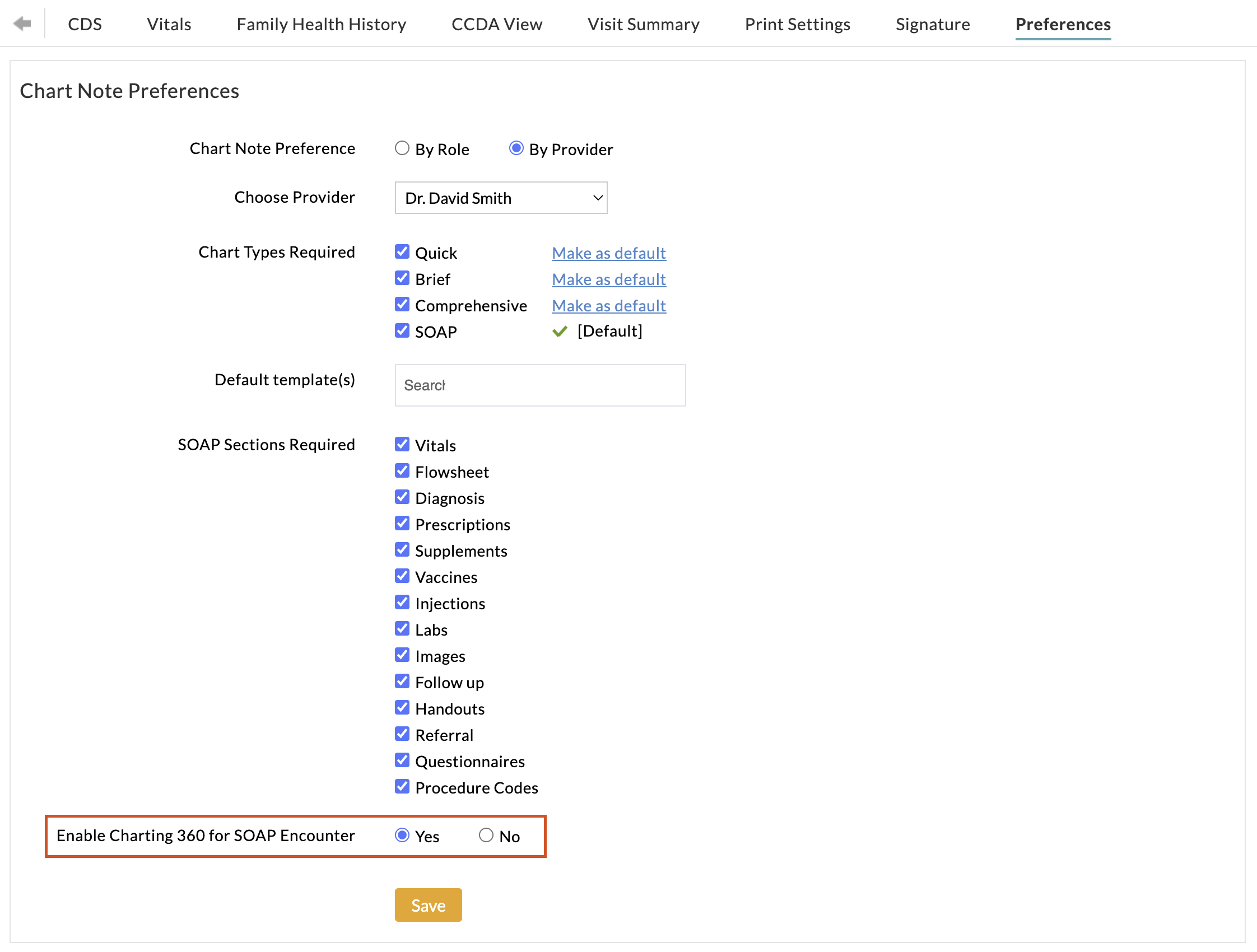 Encounter Preferences