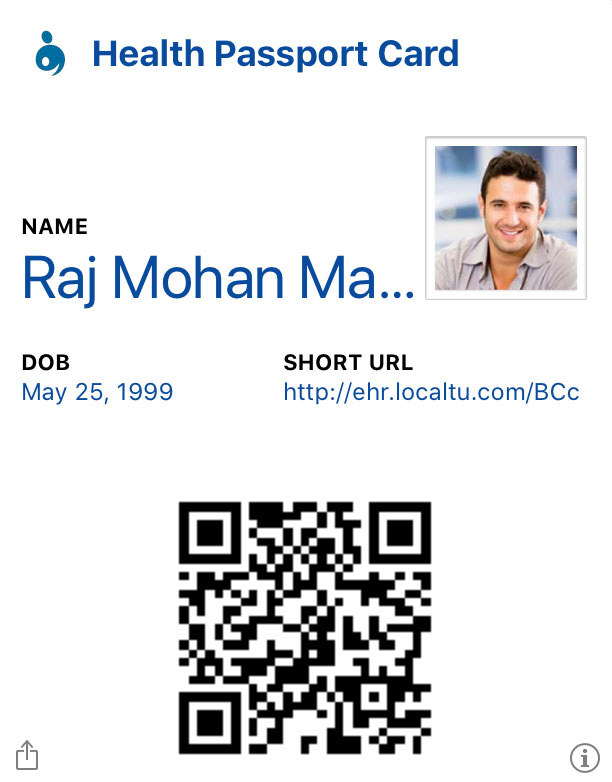 Health Passport Card