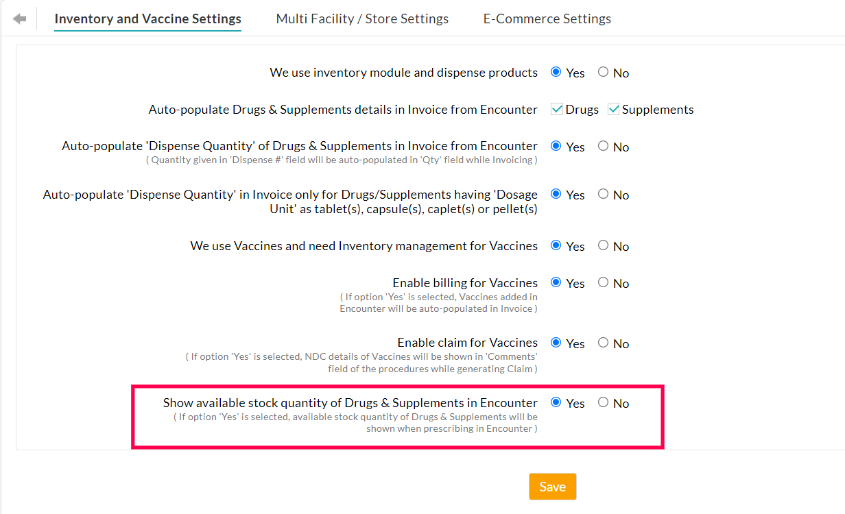 Enable Stock Quantity