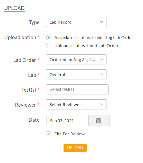 Upload Scanned Results