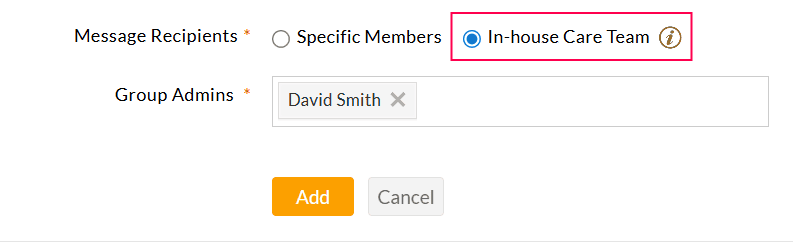 Group for Inhouse Care Team