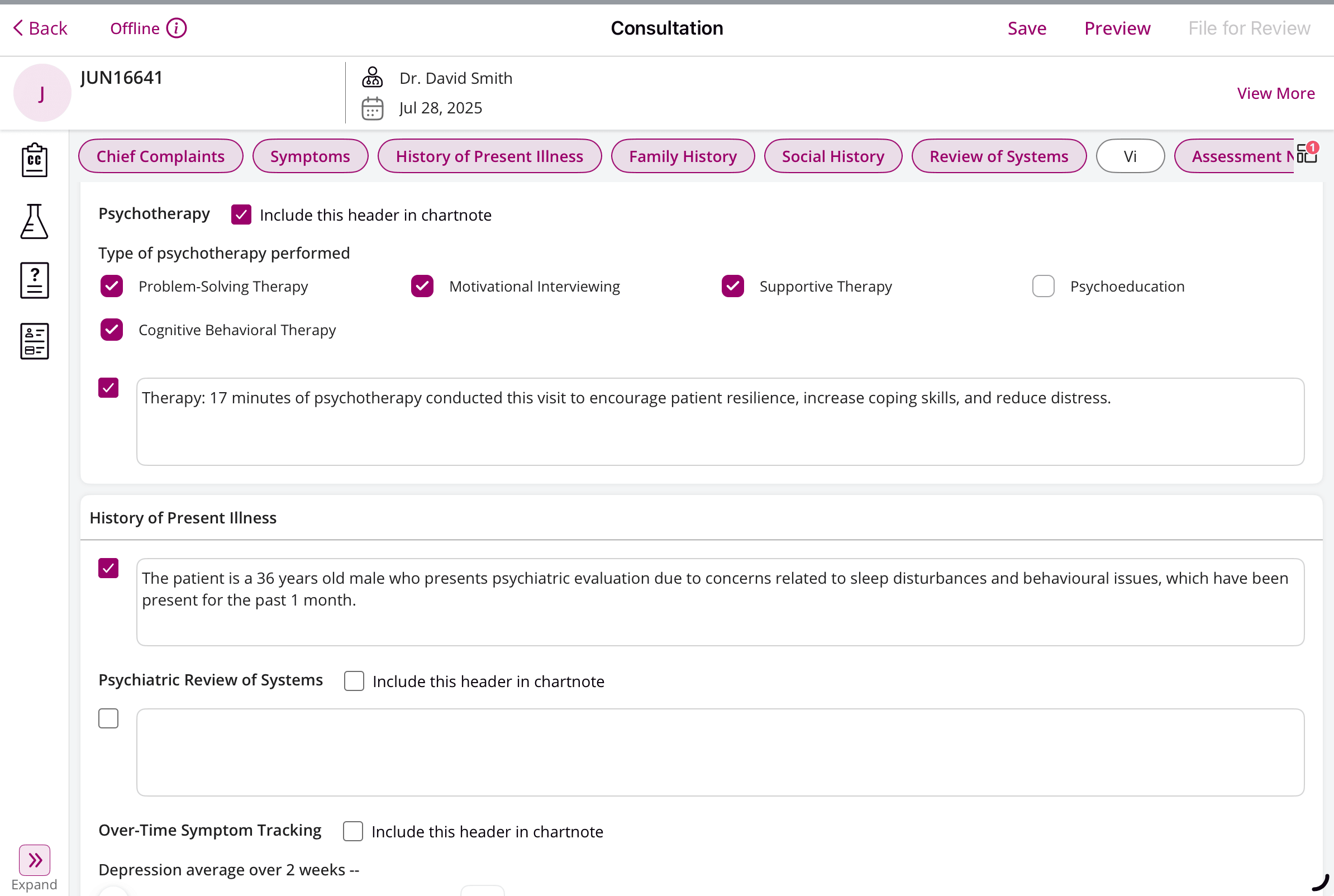 Offline Encounter Notes
