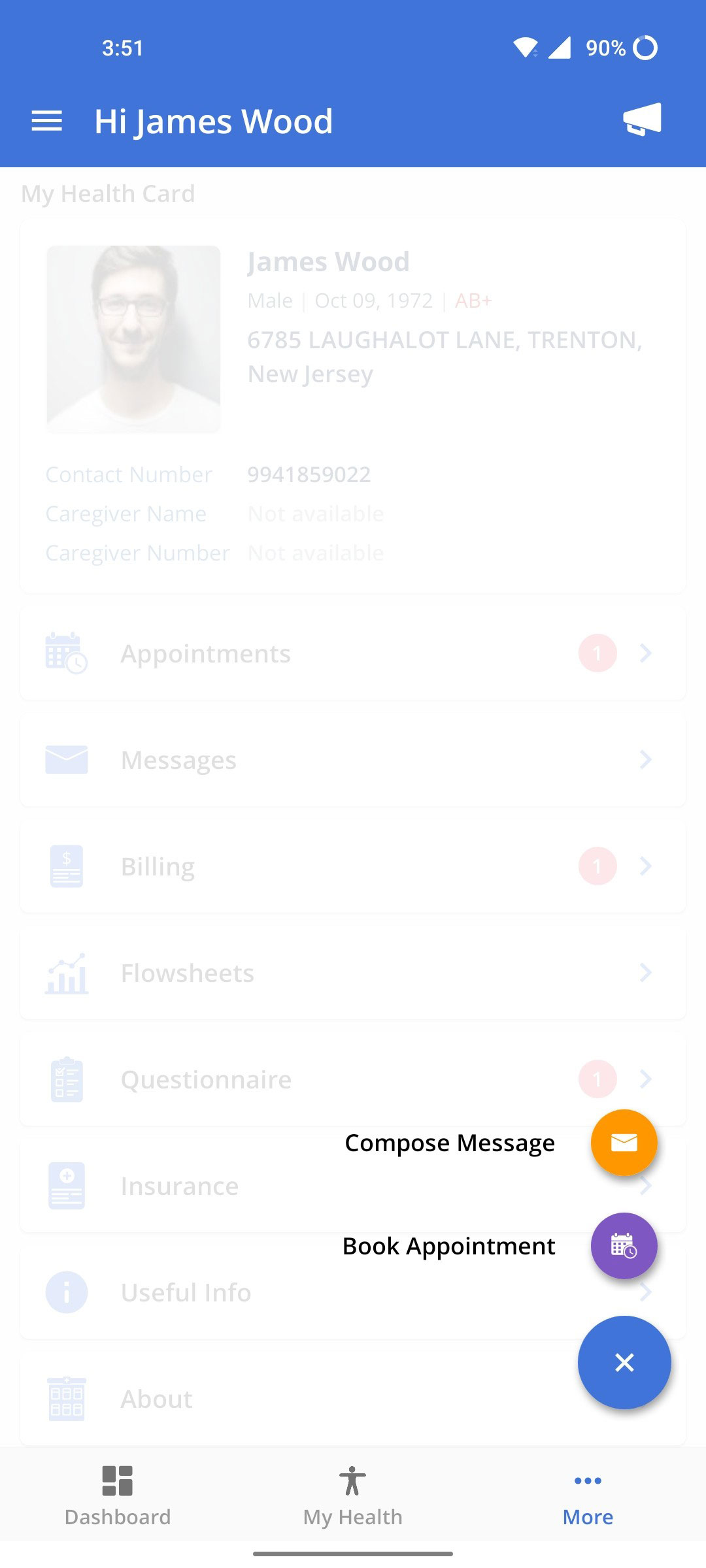 Book Appointment Option
