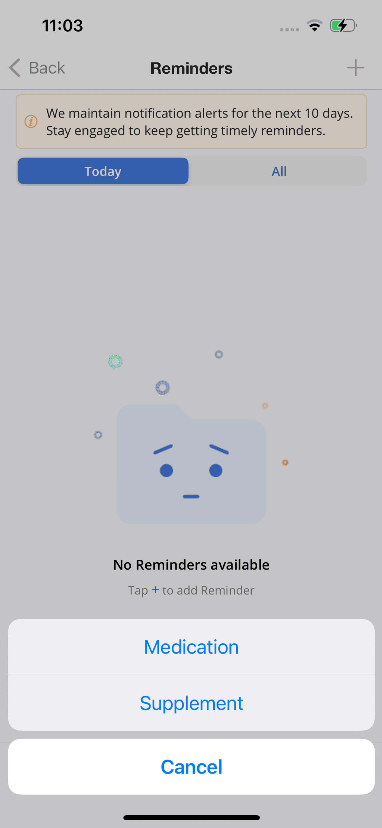 Medication or Supplement IOS