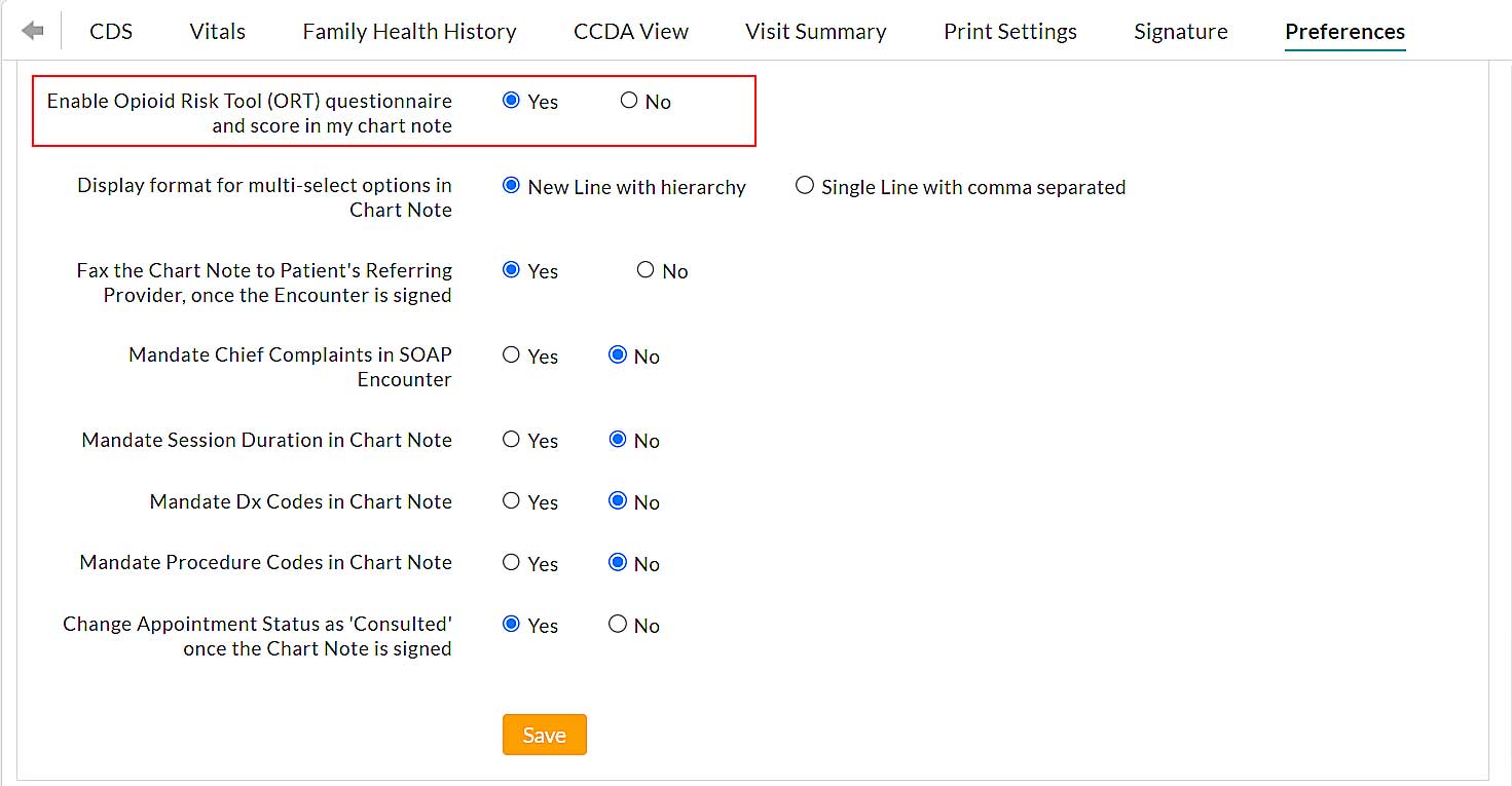 Enable Opioid Risk Tool