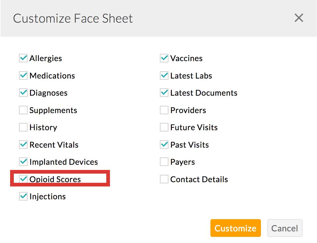 Enable Opioid Scores