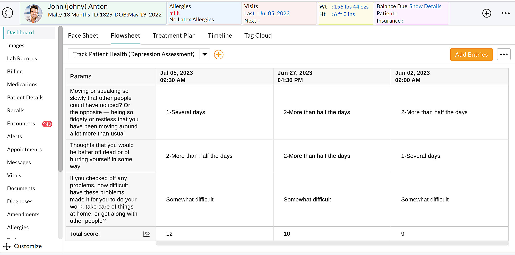 Filled in Questionnaires