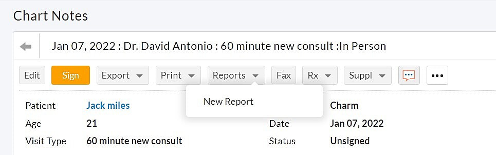 Generate Patient Reports