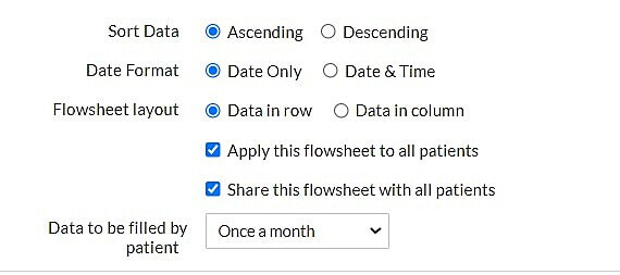 Share Flowsheet Settings