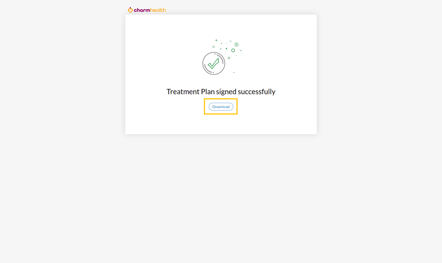 Treatment Plan Signed