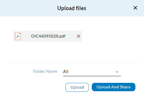 Upload Share Documents from Secondary PHR Account