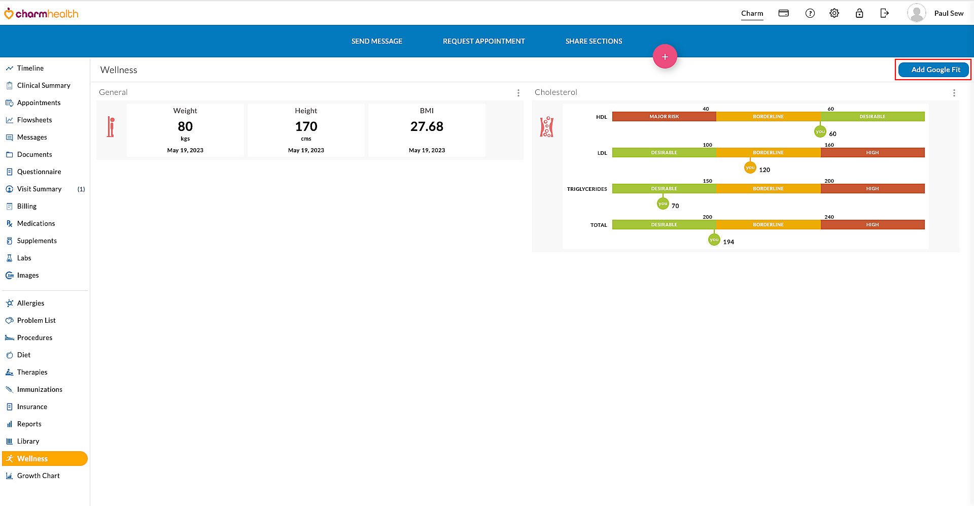 Add Google Fit Option