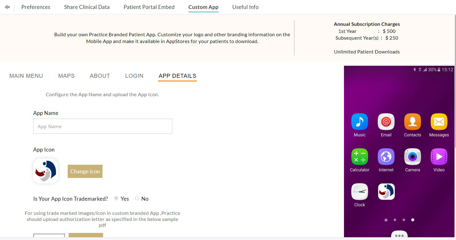 Customize App Details