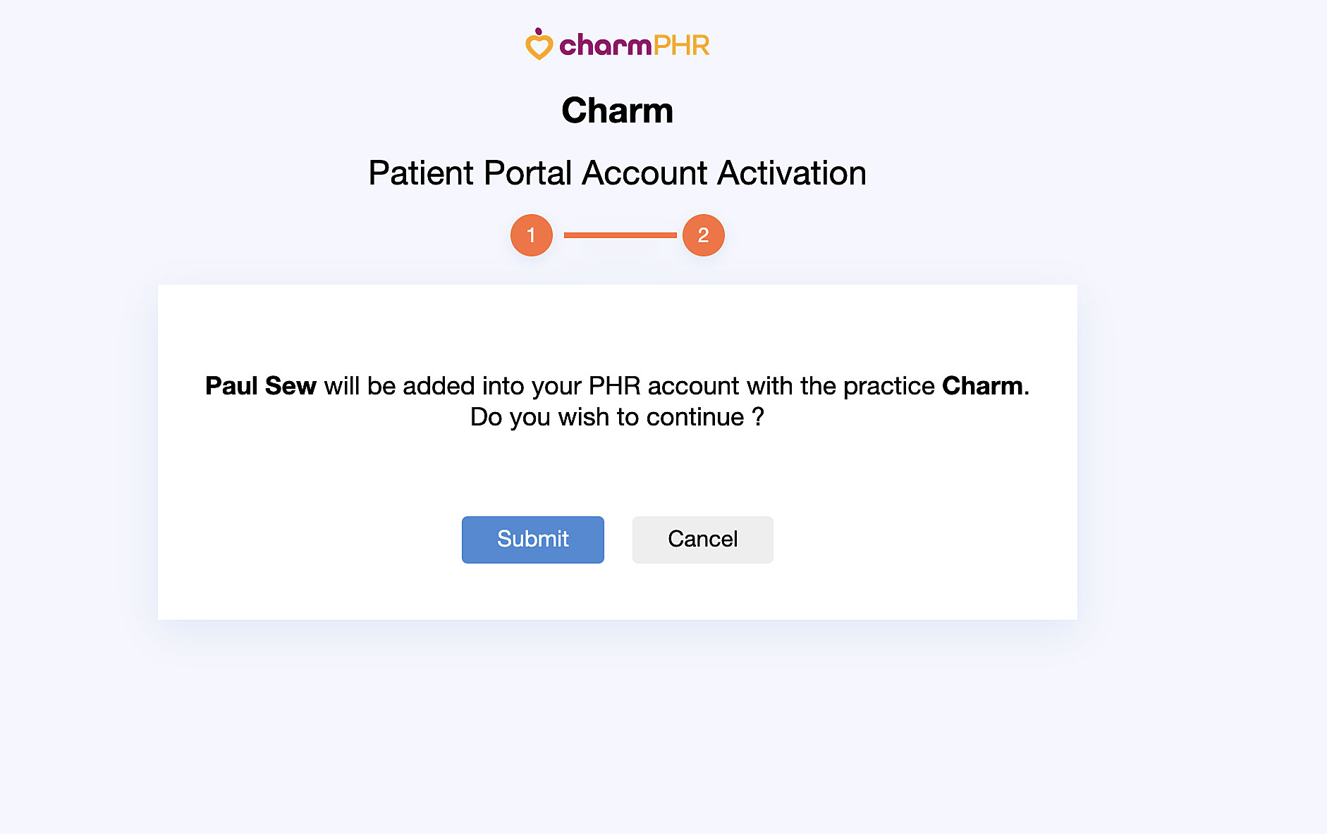 Patient Portal Account Activation