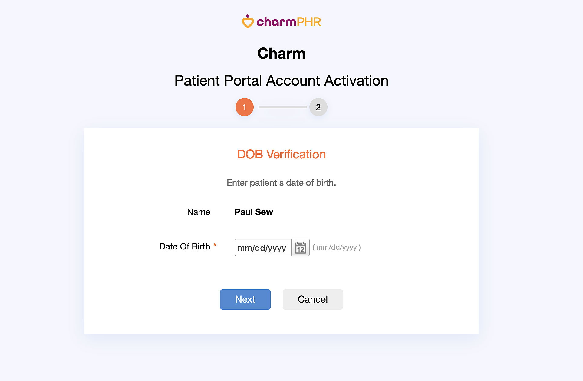 Patient Portal Account Activation