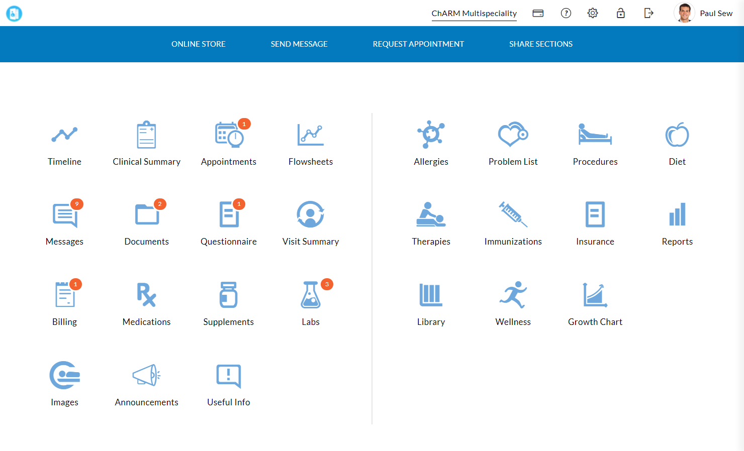 Patient Portal Dashboard