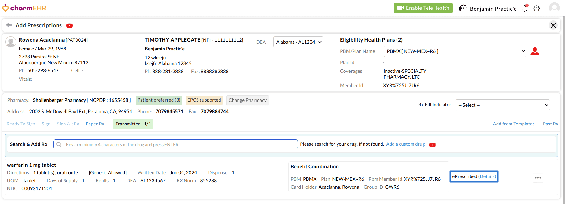 Signed and Transmitted