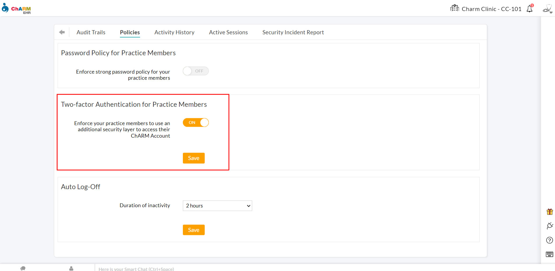 Two-Factor Authentication for Practice Members