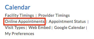 Configure Online Appointments